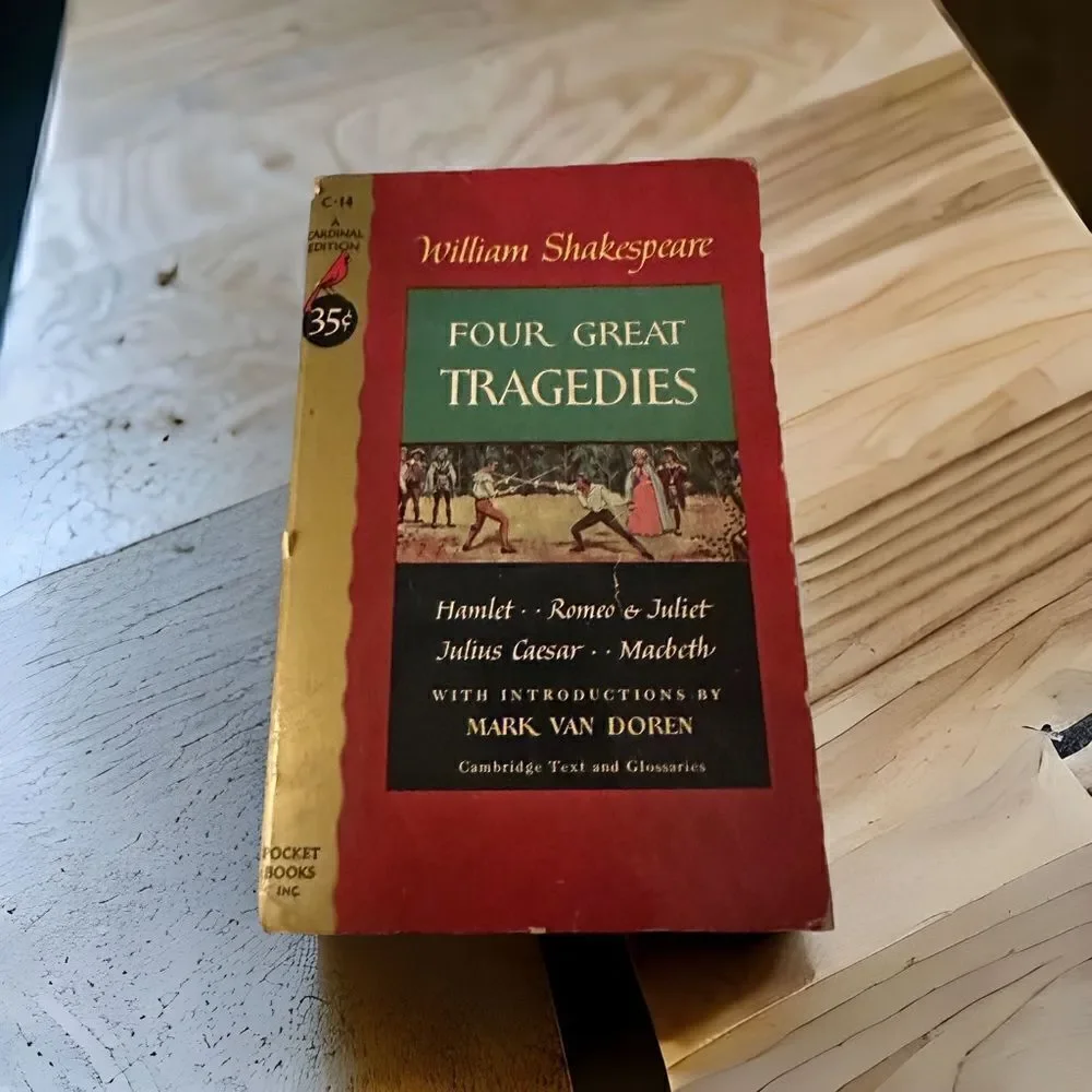 Four Great Tragedies by William Shakespeare Cardinal Edition Pocket Book 1953